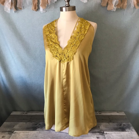 Solaris style Tops - Solaris style Marigold Tassel Halter Top NWT 1312